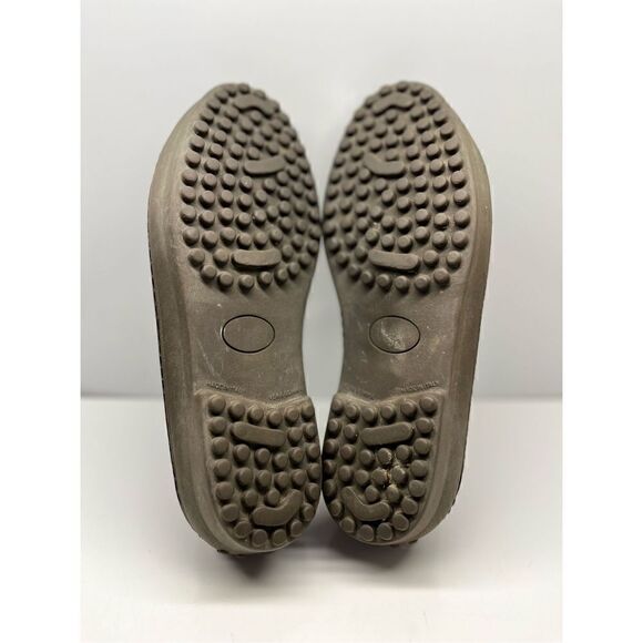 Eddie Bauer Women’s Leather Loafers Slip On Brown Shoes Size 9.5M Made in Italy - Picture 11 of 11